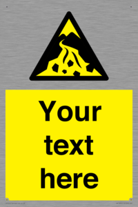 Custom Warning: Debris flow zone